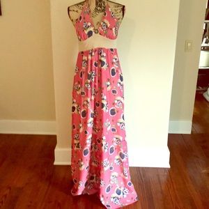 Brand new. Never worn. Beautiful halter dress.